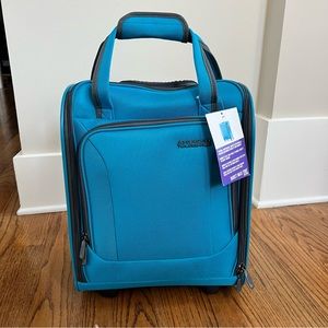 BRAND NEW!! Teal American Tourister Rolling Luggage/ Travel Bag